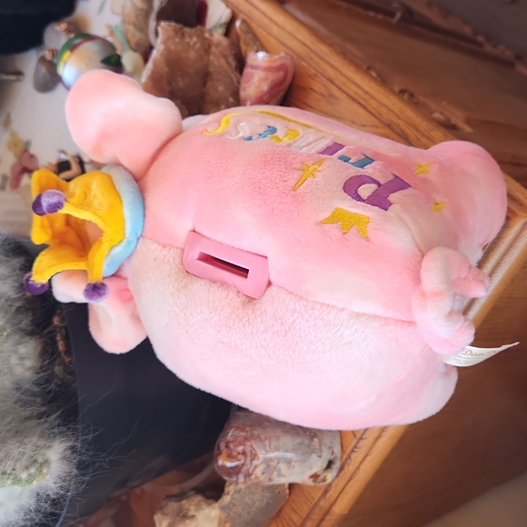 DanDee Pink Plush & Soft 10x8"  "Princess" Piggy Bank New! - Picture 4 of 5